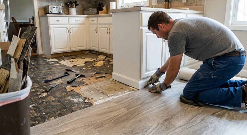 Linoleum Floor Installation in Cedar Park, TX