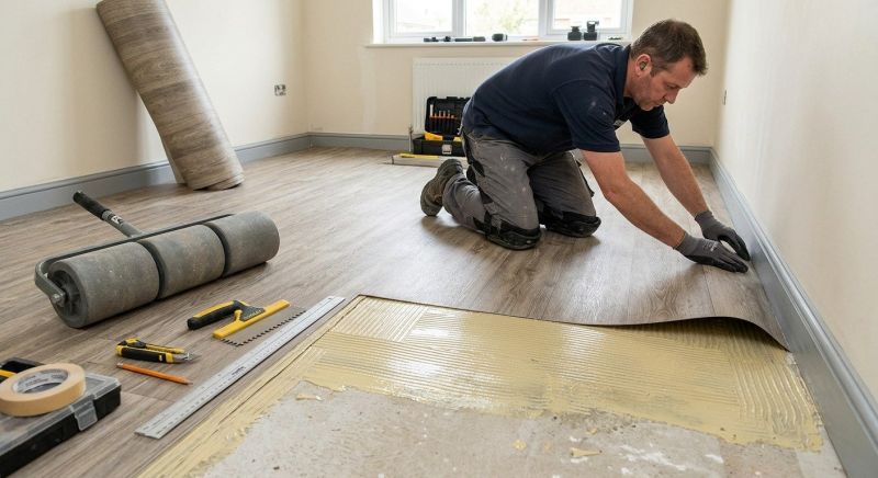Sheet Flooring Installation in Dripping Springs, TX