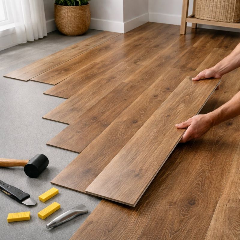 Vinyl Plank Floor Installation in Dripping Springs, TX
